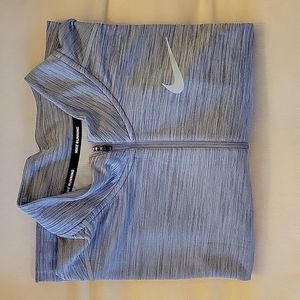 NIKE Running Lightweight Heather Grey Quarter-Zip